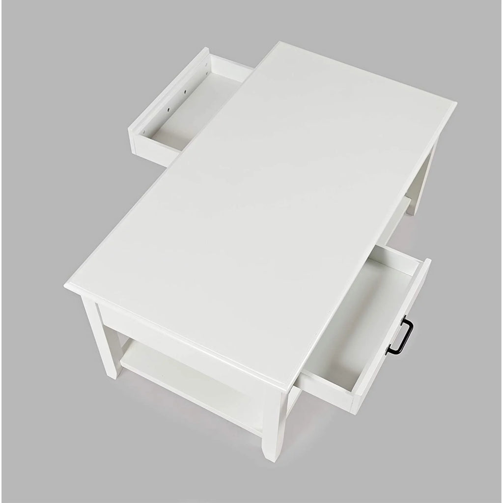 Acacia 2 Drawer Coffee Table with Casters A621374