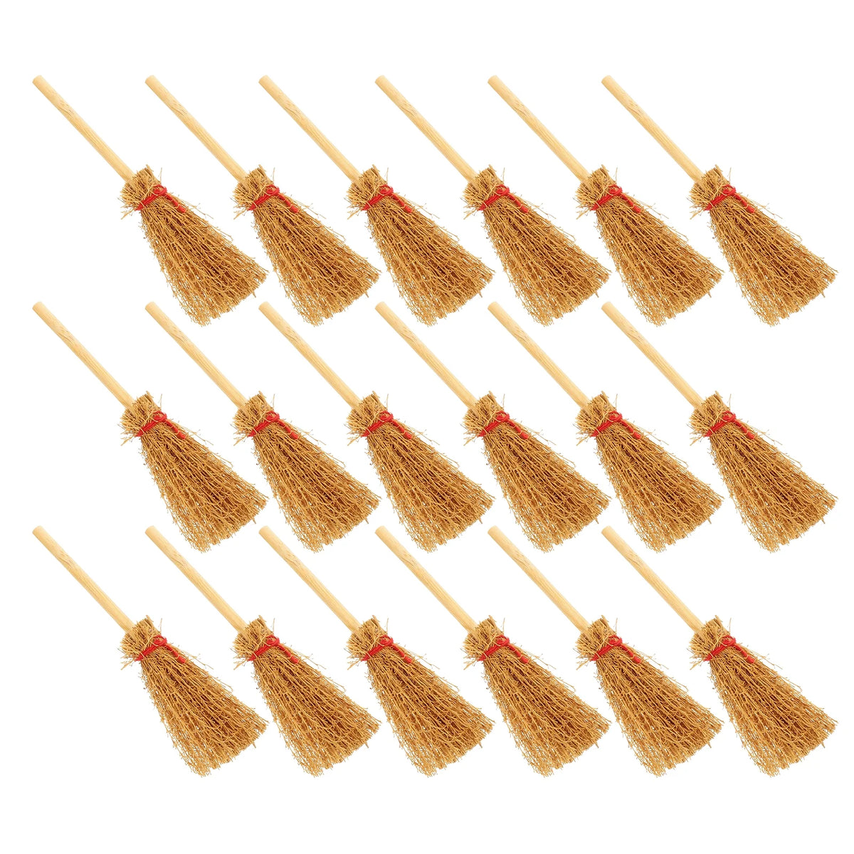 20Pcs Doll House Brooms Miniature Cleaning Tool Models E661150