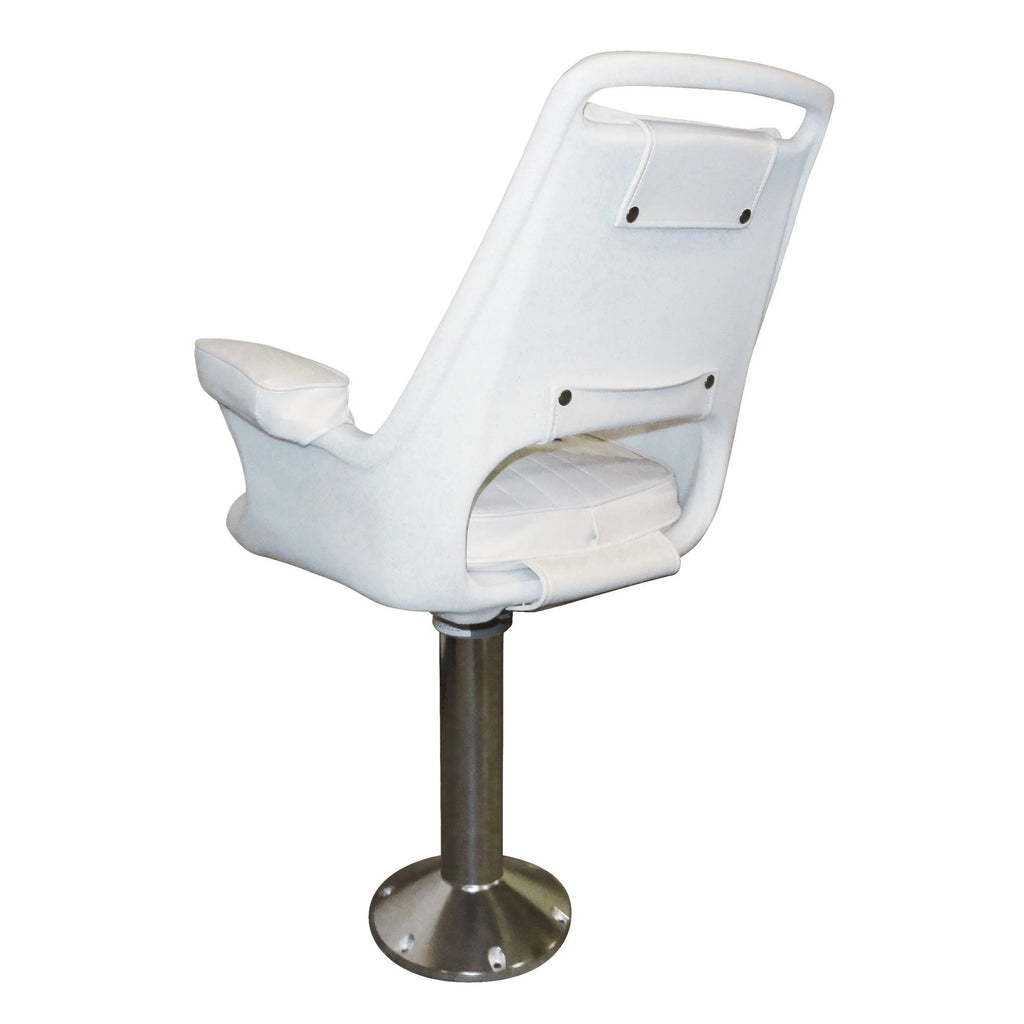 Chair with Fixed Height Pedestal and Seat Slide V8085