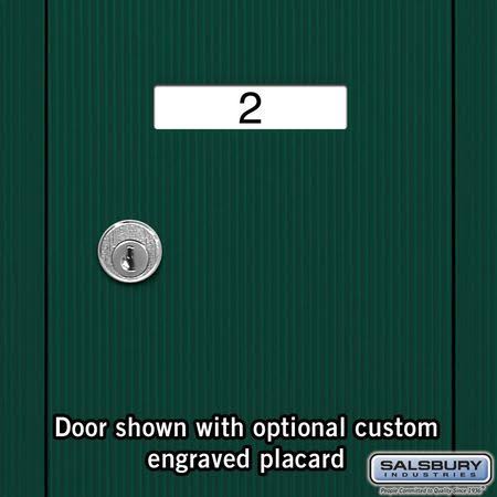 Green Recessed Mounted Vertical Mailbox Z6350
