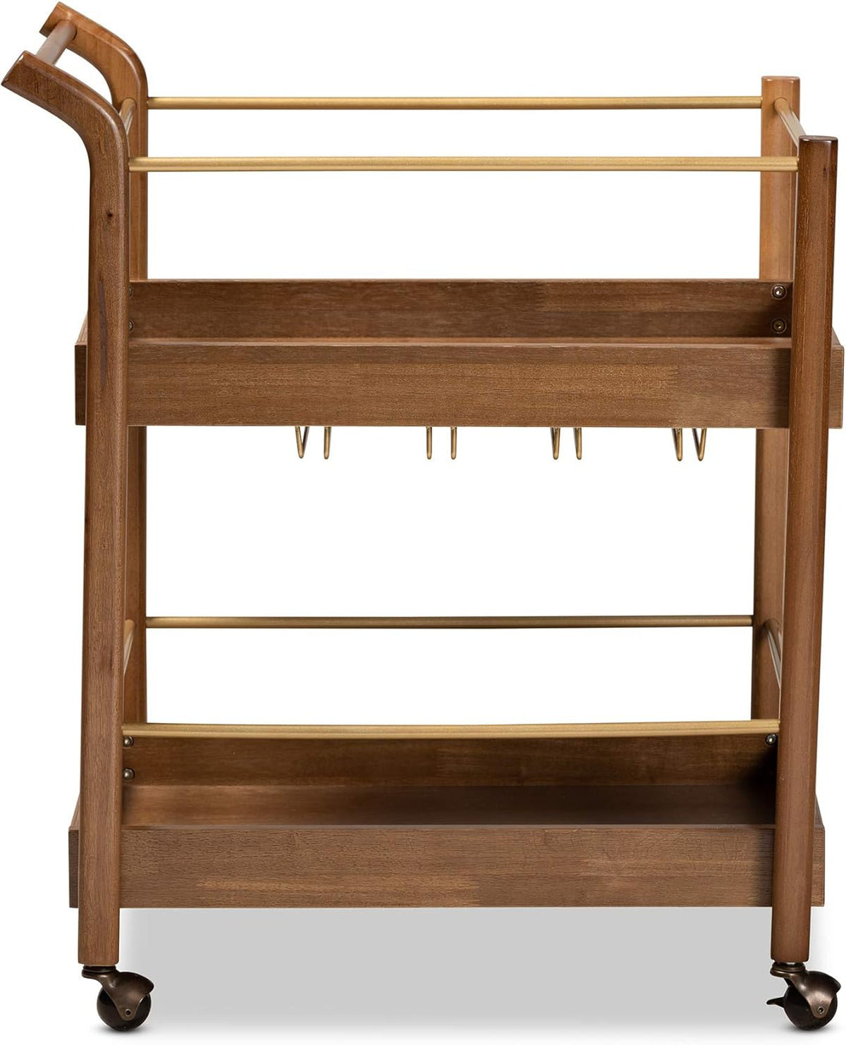 Walnut Brown Dark Bronze Trolleys and Carts H58597