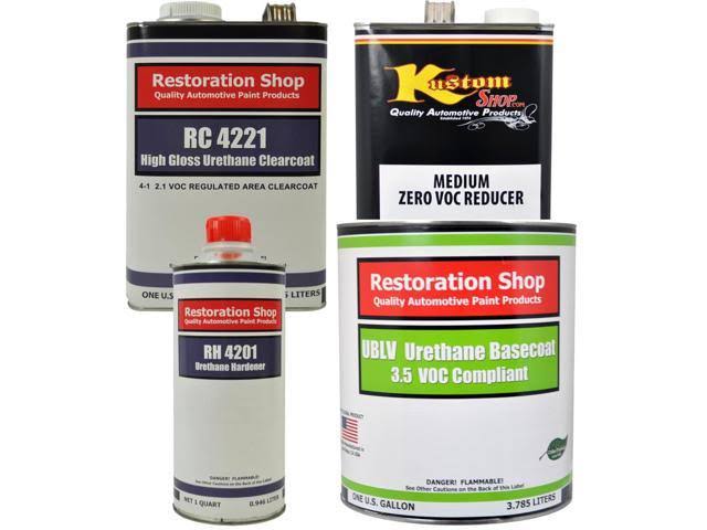 Gallon Low VOC Urethane Basecoat Clearcoat Car Auto Paint Kit R779
