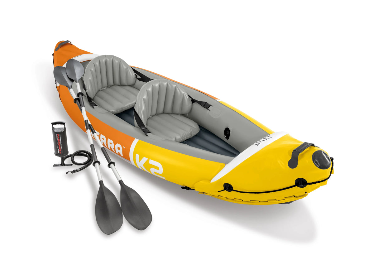 2-Person Inflatable Fishing Kayak with Oars and Hand Pump V4779