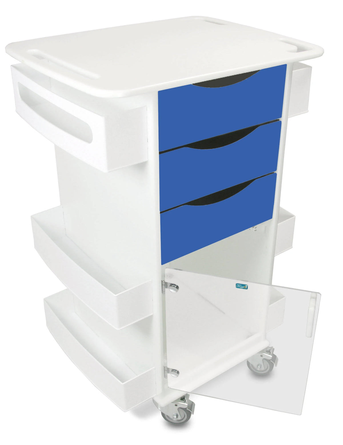 Global Blue AV Cart with Hinged Door W45339