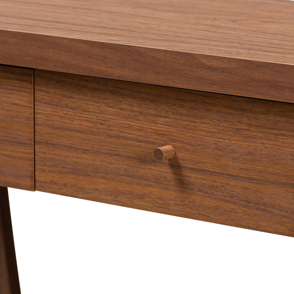 Walnut Brown 2-Drawer Console Table W26300