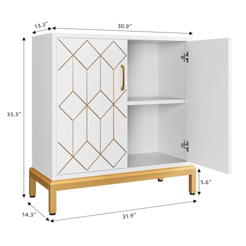 White Buffet Cabinet with Storage G4938