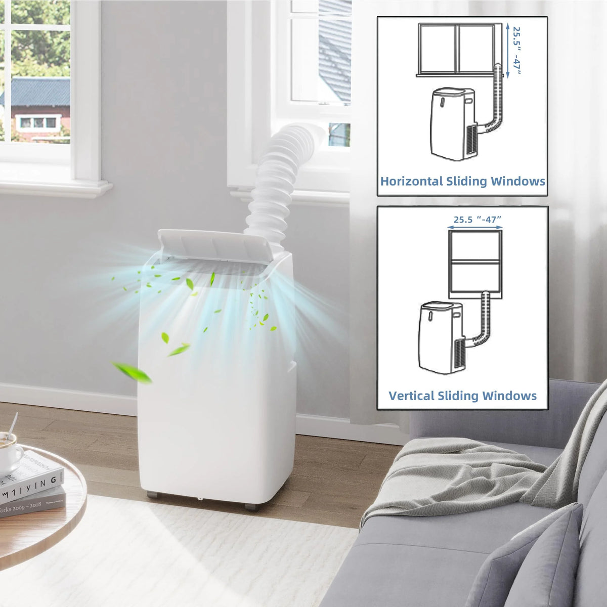 14,000 BTU 3-in-1 Portable Air Conditioner with Remote Control B261886
