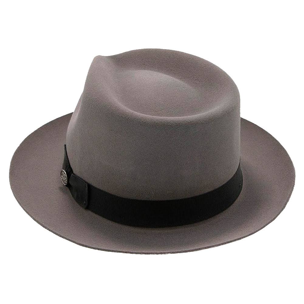 Caribou Fur Felt Fedora Hat Size 6 7/8 A332879