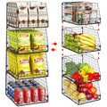 4 Pack XXL Stackable Wire Storage Basket Y787908