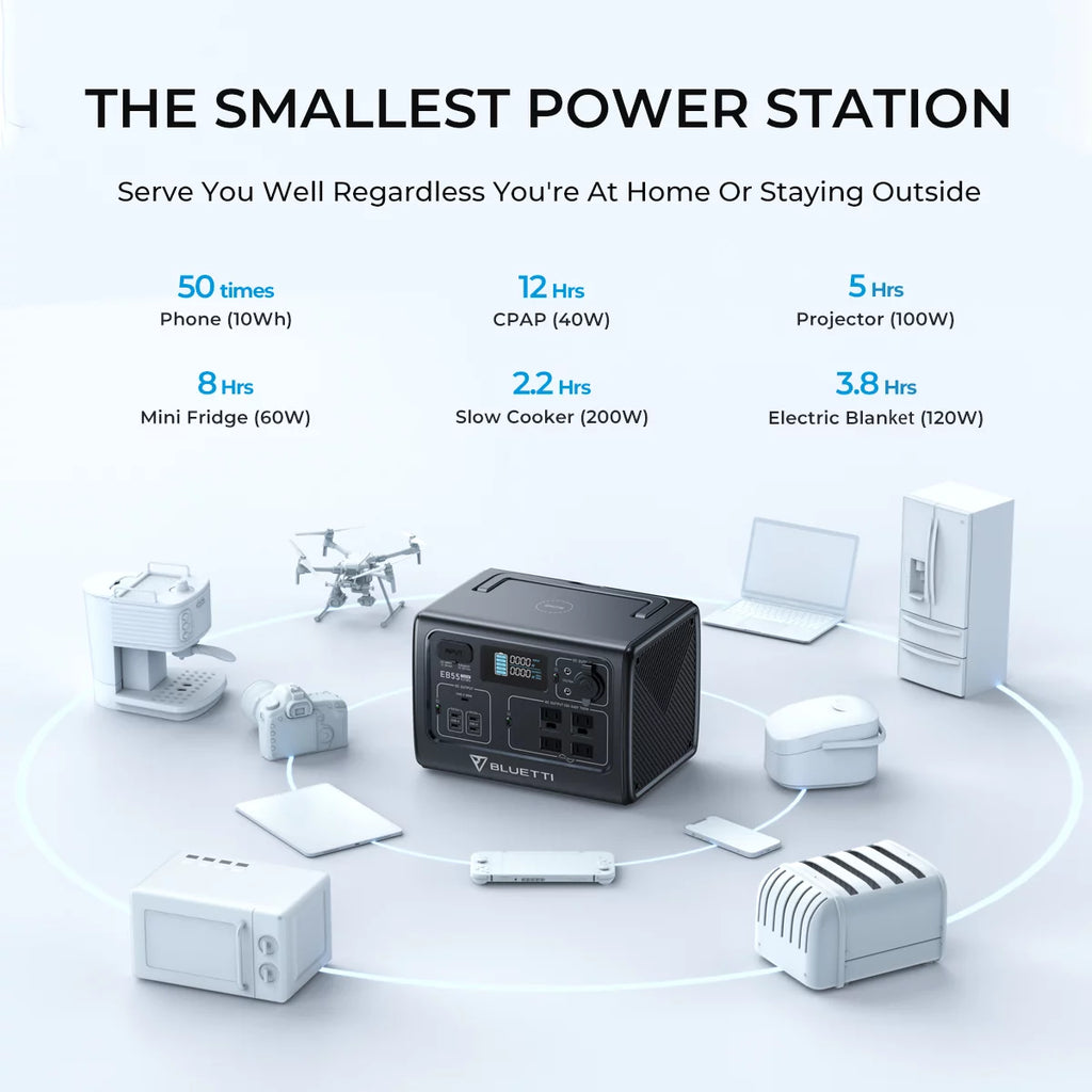 Portable Power Station 537Wh 700W AC Outlets Y919