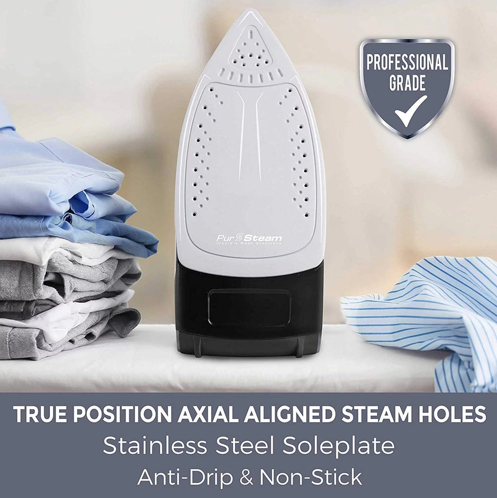 1700W Steam Iron with Stainless Steel Sole Plate A734341