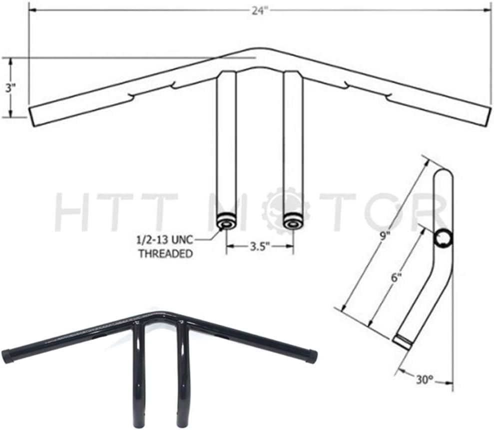 Black Hollow Out Handlebars E499827