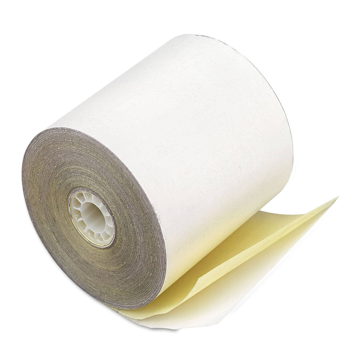 Paper Rolls, 3 x 90 ft, 2 Ply White/Canary B917677