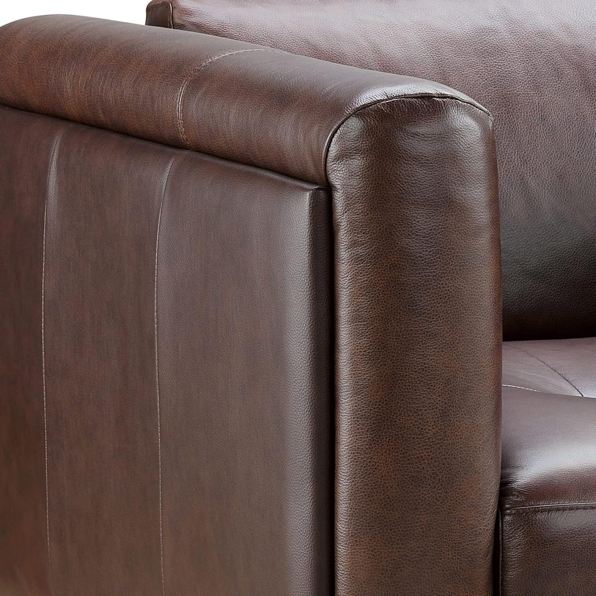 Brown Leather Sofa H449