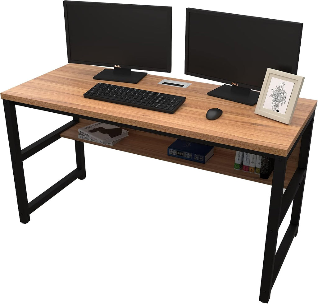 Computer Desk with Bookshelf 47 Pink T22966