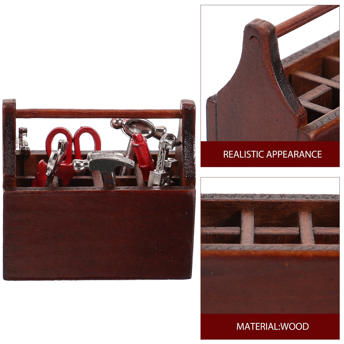 Walnut Toy Tabletop Decor Miniature House Accessories Z379