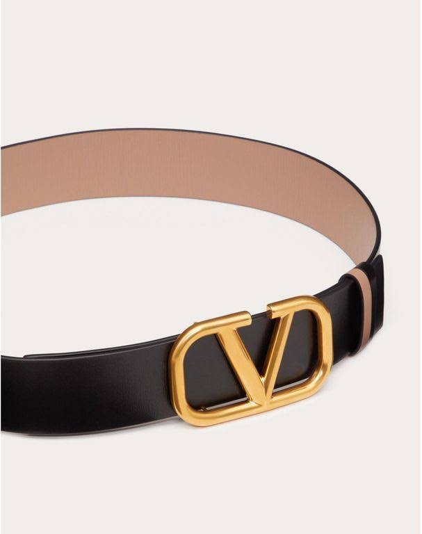 Reversible Vlogo Signature Belt in Glossy Calfskin 40mm H5947