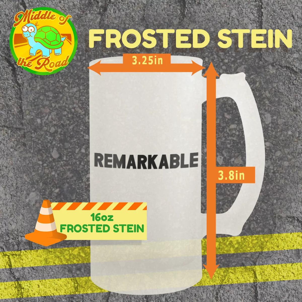 16oz Frosted Beer Stein H9495