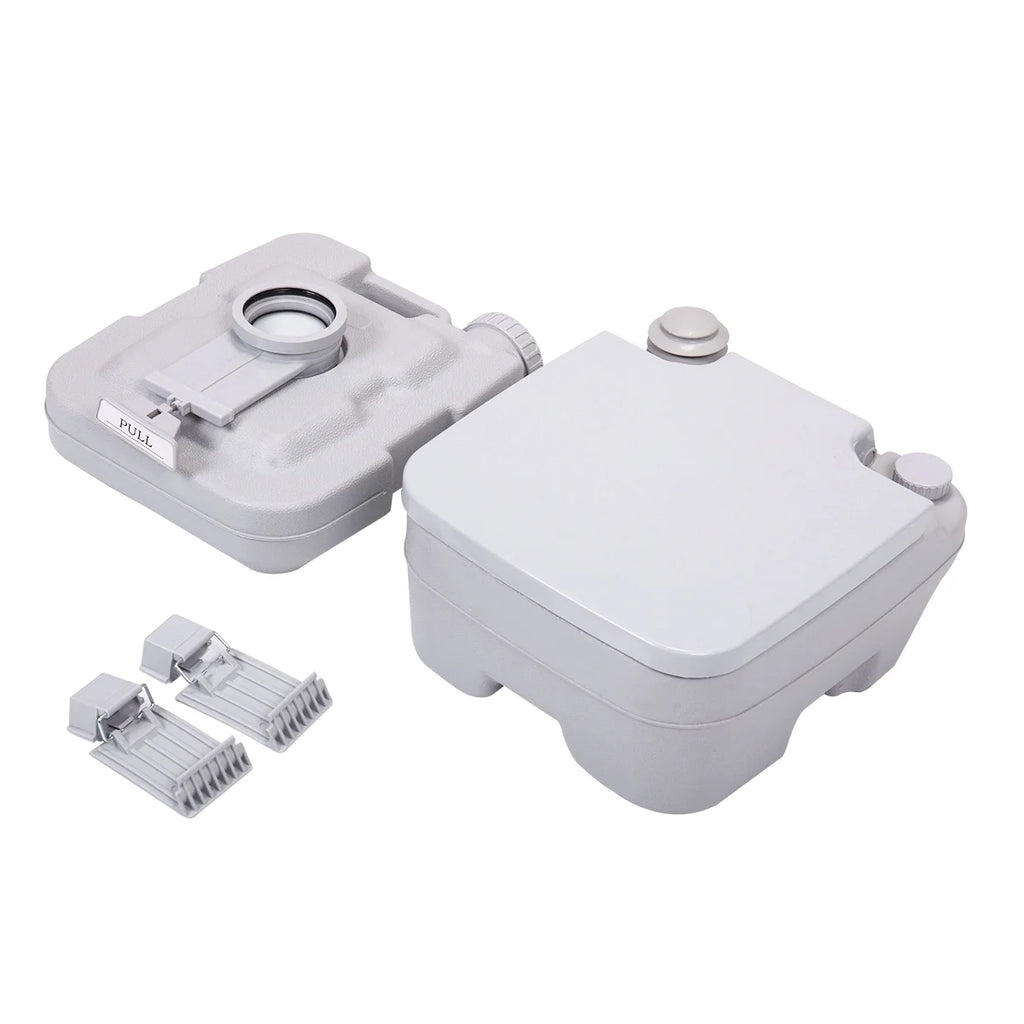 Lightweight 2.6 Gallon Flushable Camping Toilet S692333