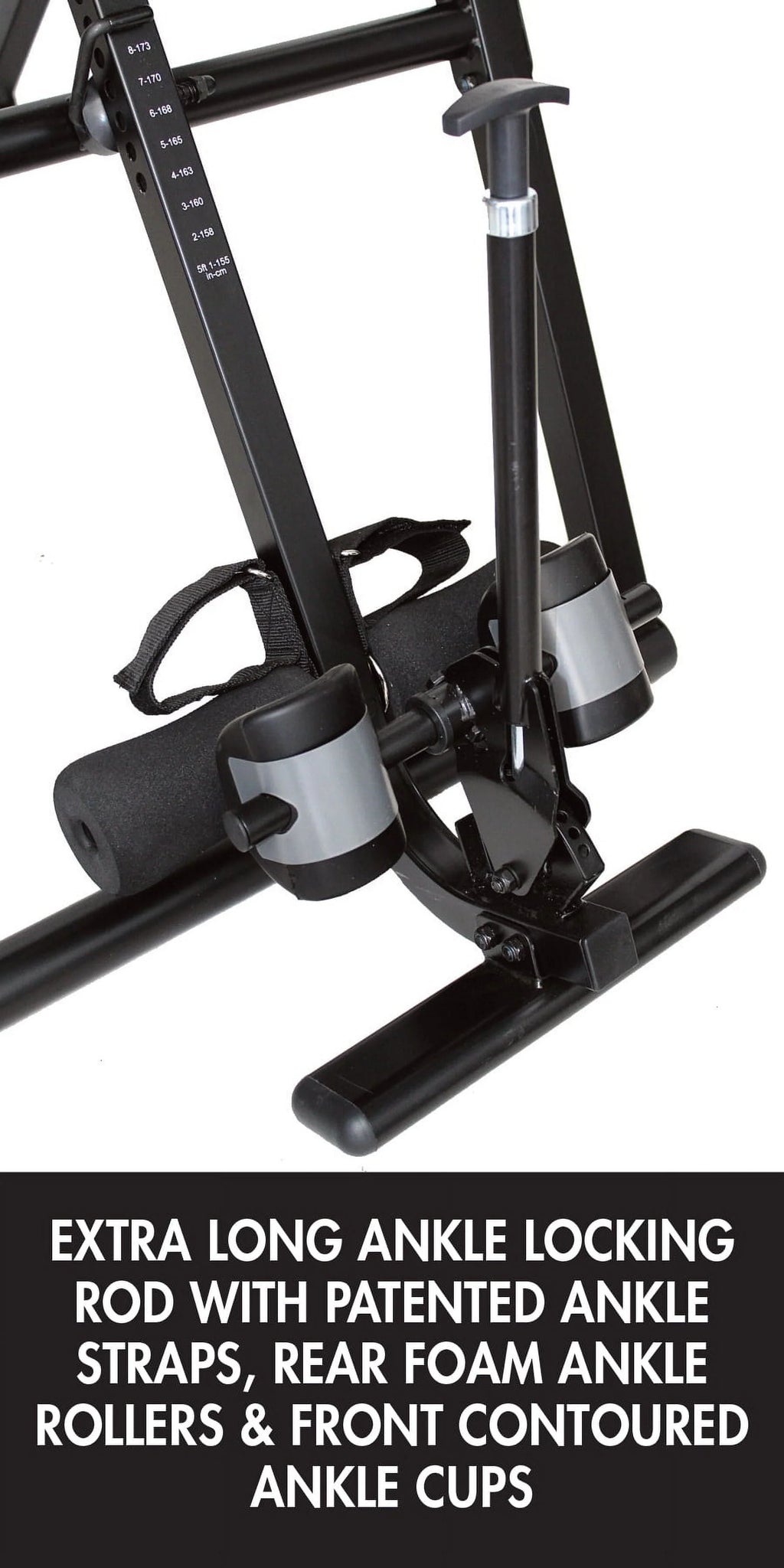Black Acupressure Beads Heat and Vibration Massage Inversion Table K12710