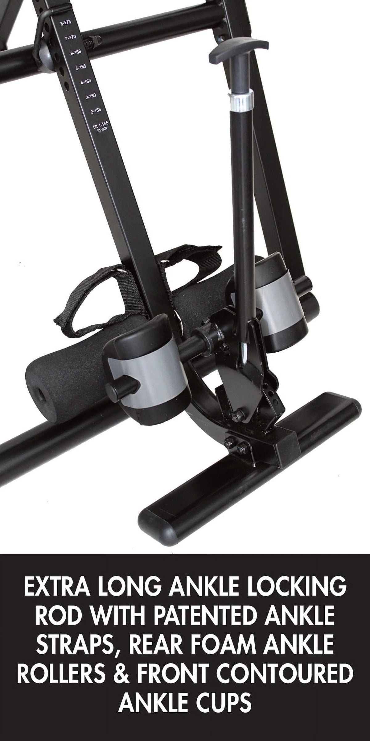 Black Acupressure Beads Heat and Vibration Massage Inversion Table K12710