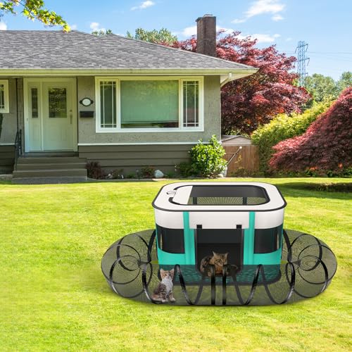 Outdoor Cat Enclosure with Tunnel K511075