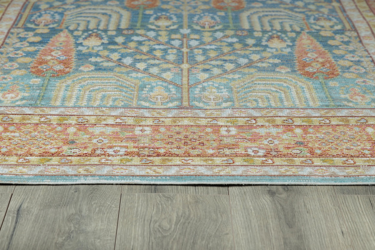 Blue Polyester Area Rug 7'10" X 10'6" L47760