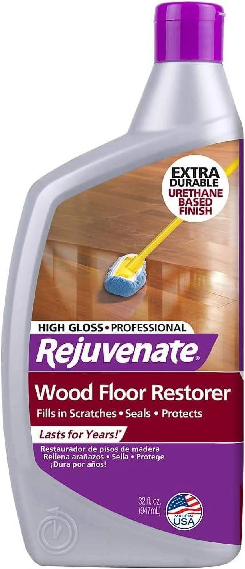 Wood Floor Restorer and Polish High Gloss 32oz V3965