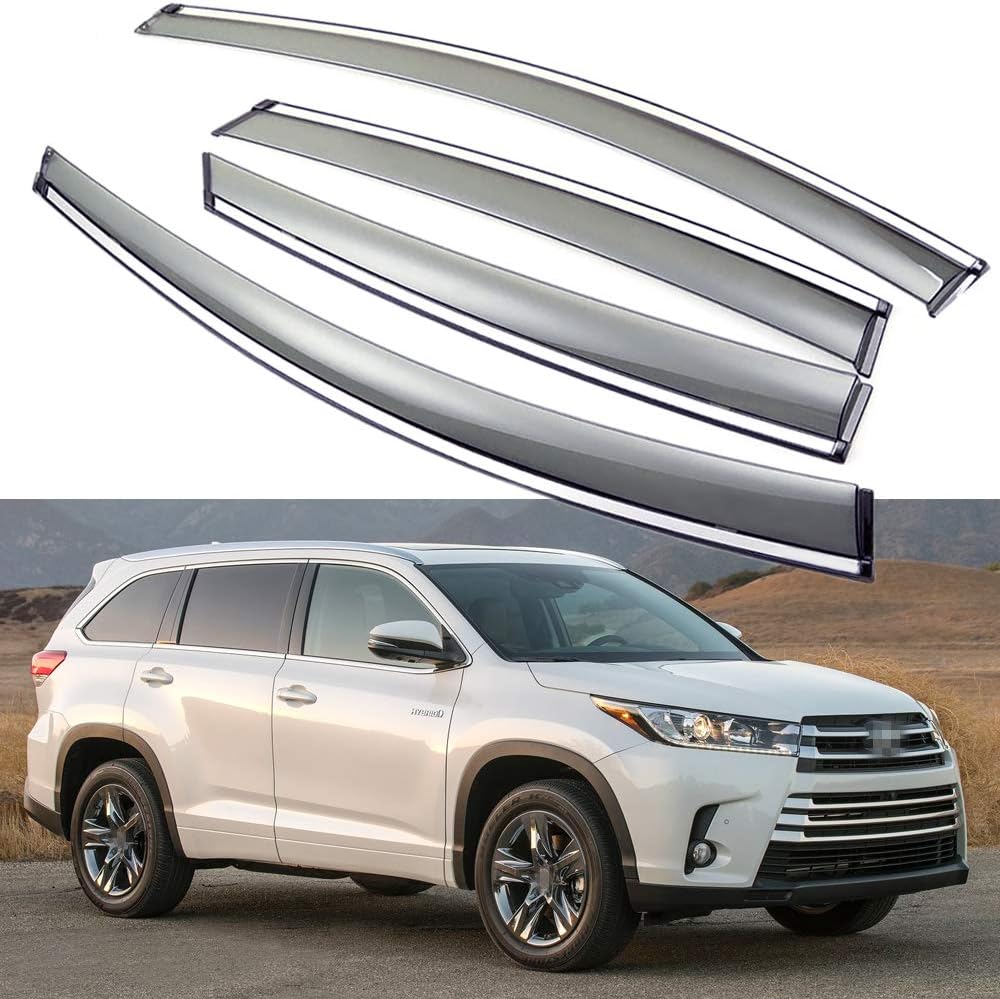 Car Window Visor Vent Shade Deflector Sun/Rain/Fog Guards W721