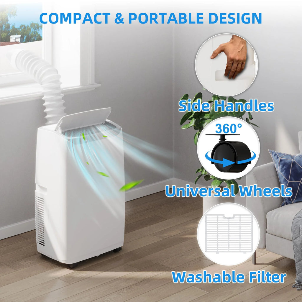 14,000 BTU 3-in-1 Portable Air Conditioner with Remote Control B261886