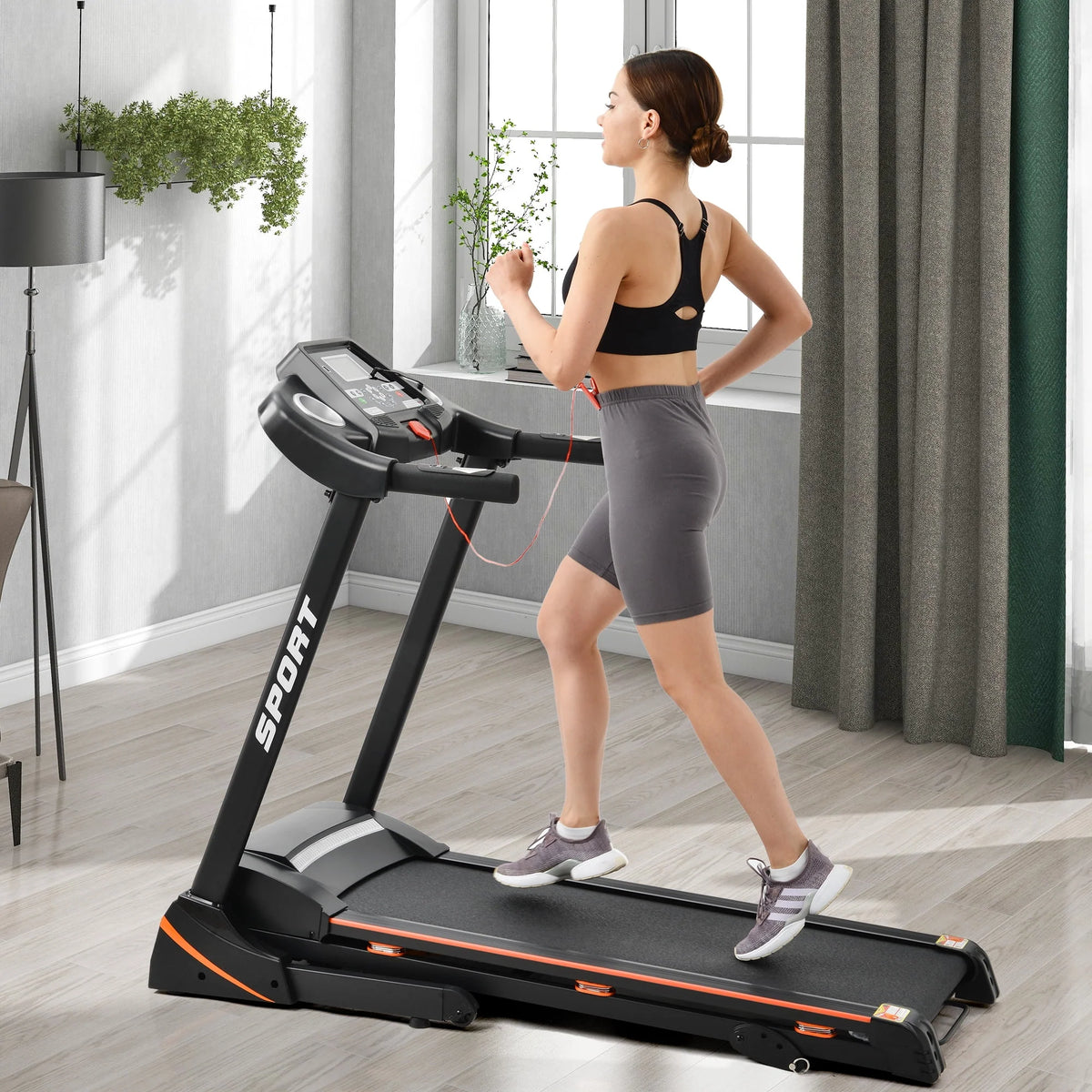 Folding 3.5HP Treadmill with Incline W4461