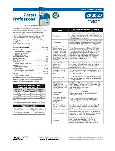 20-20-20 Water Soluble Fertilizer (2 Pounds) C90711