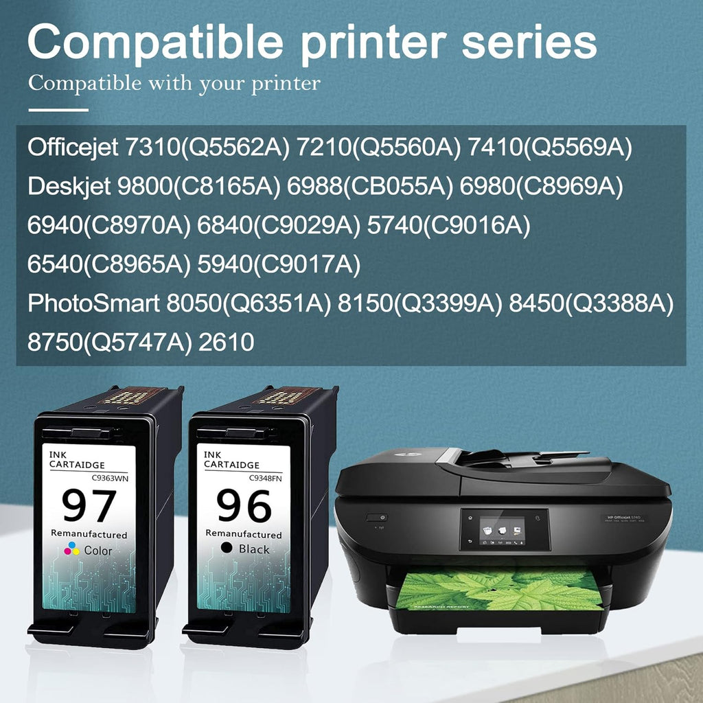 6-Pack Remanufactured Ink Cartridge for HP Officejet Deskjet Printer Y20632