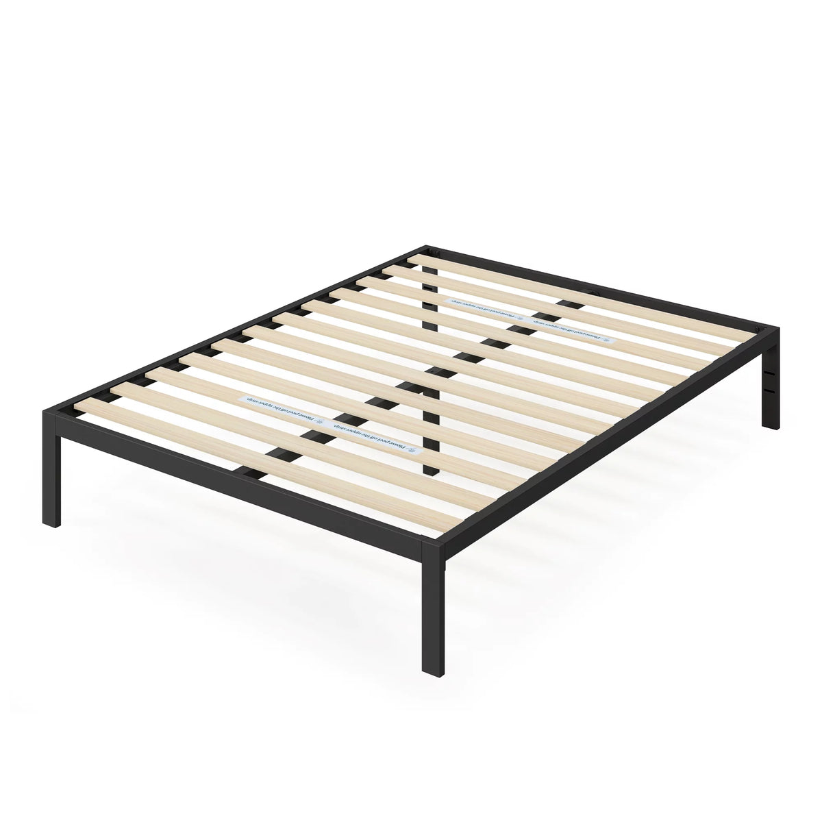 14" Black Metal Platform Bed Frame, Queen J3230