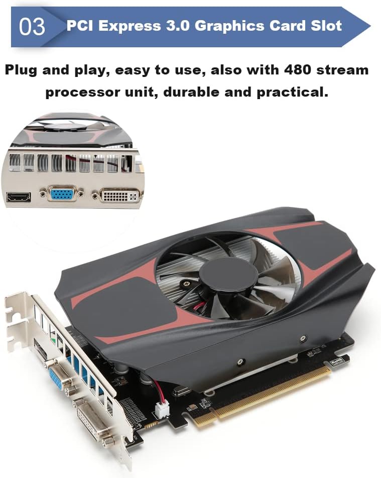 1GB DDR5 PCI Express 3.0 Gaming Graphics Card U2960