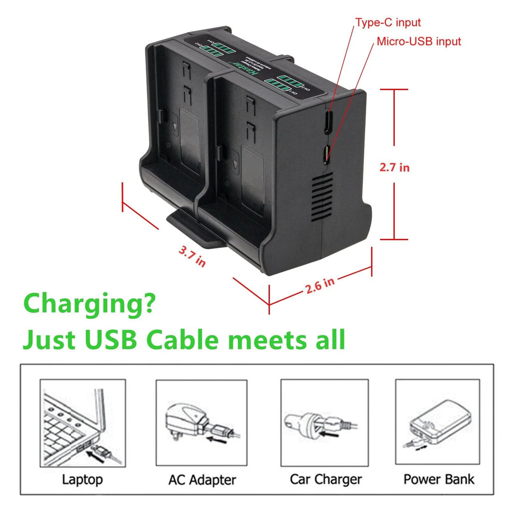 2-Pack Battery and Quadruple Charger E54088