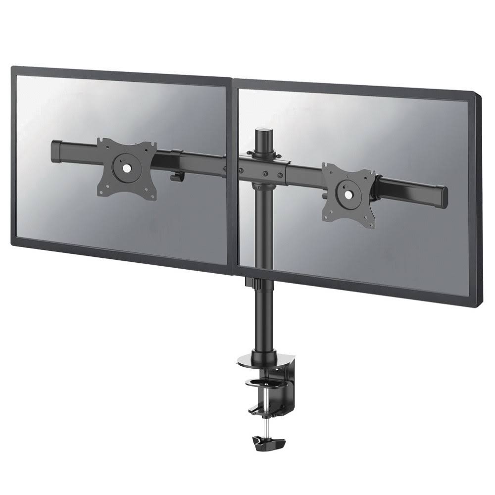 Dual Desk Mount for Two 10-27" Monitor Screens Black E87660