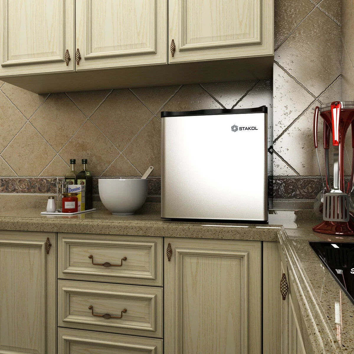 1.1 cu.ft. Compact Single Door Upright Freezer Stainless Steel U2431