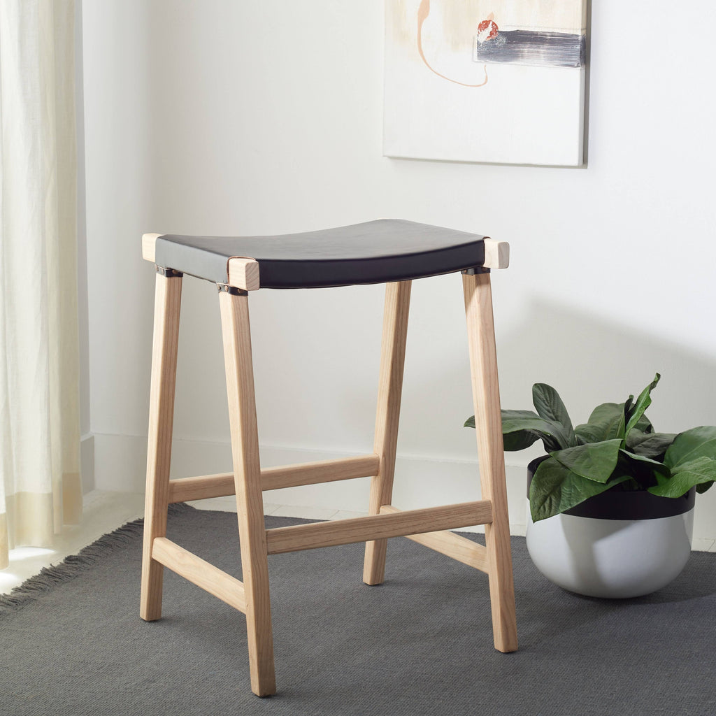 Black Rectangle Counter Stool Q11672