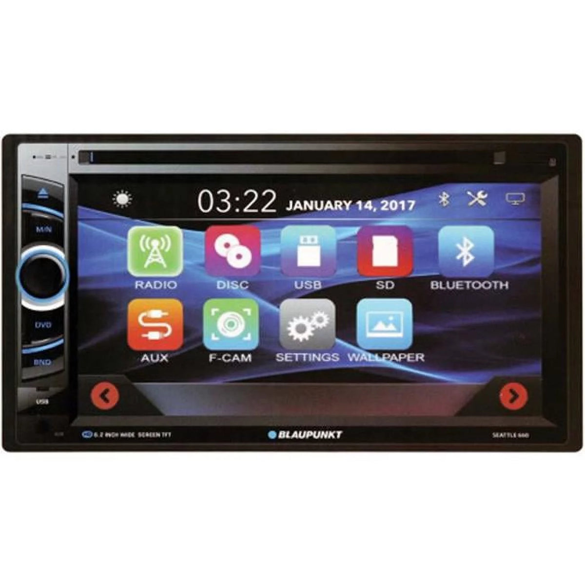 6.2 in. Touchscreen AM FM CD DVD BT USB S749