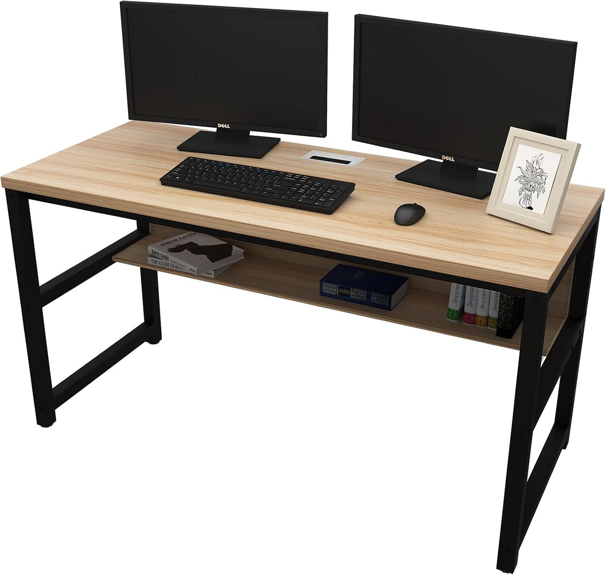 Computer Desk with Bookshelf 47 Pink T22966