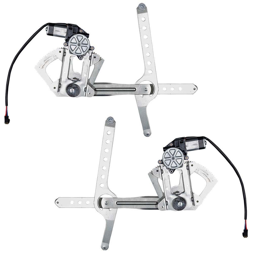 Front Power Window Regulators with Lift Motors Compatible with 88-02 C/K Pickup Truck Pack of 2 M2735