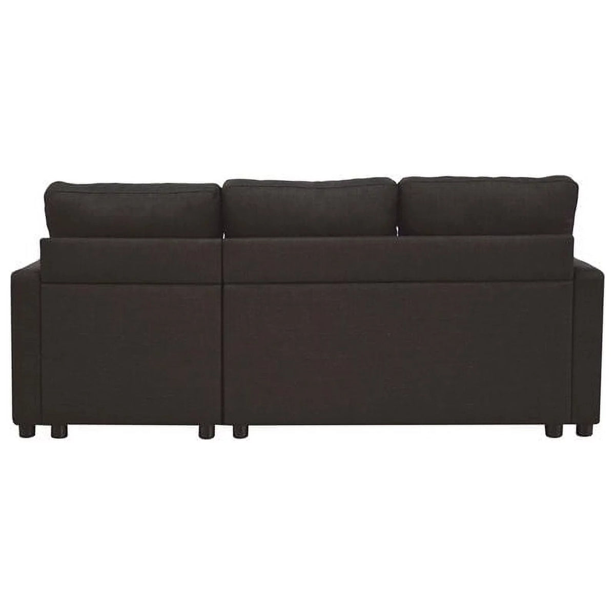 Charcoal Linen Sleeper Sectional Sofa X9383