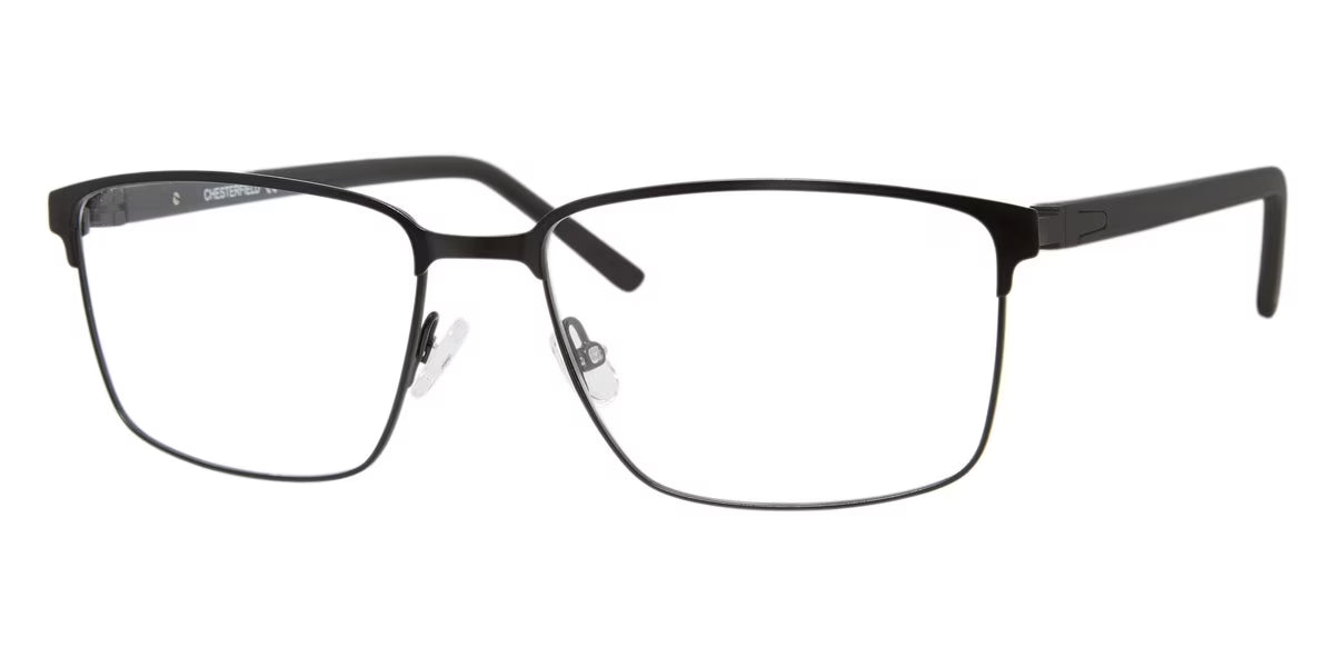 Matte Black Full Rim Square Eyeglasses R845