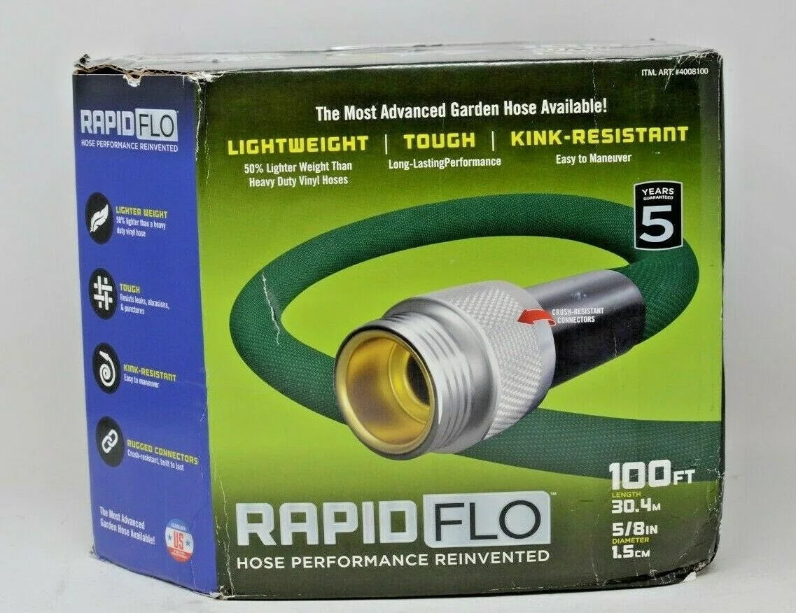 5/8 in. x 100 ft. Green Garden Hose P619