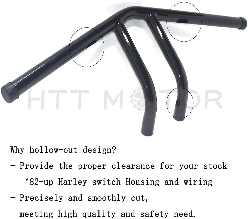Black Hollow Out Handlebars E499827