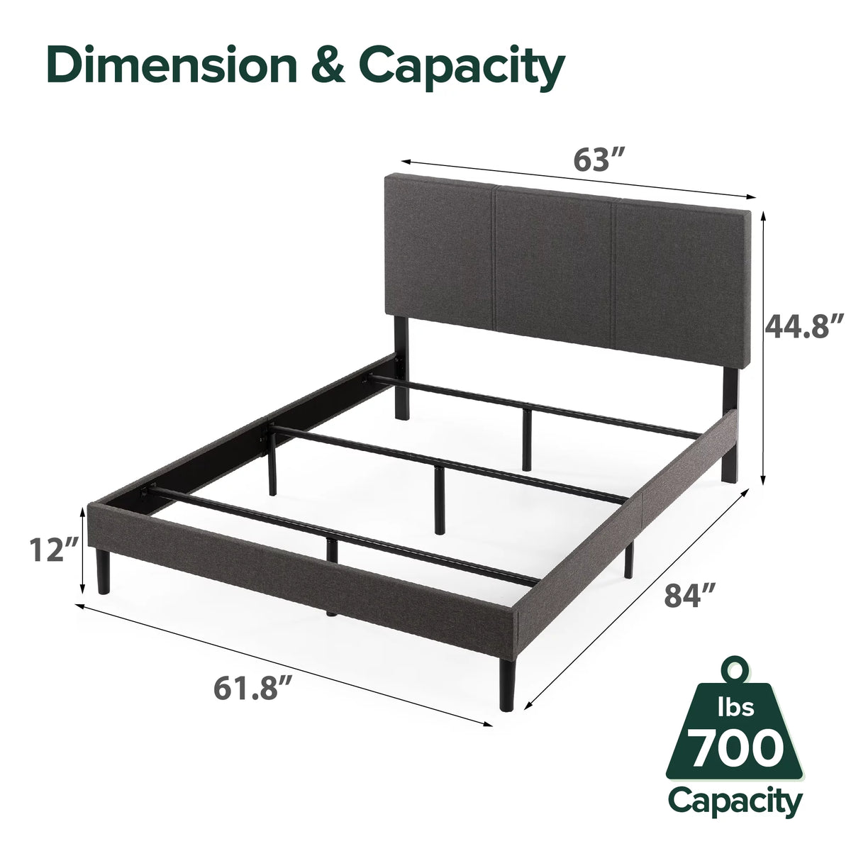 Queen Upholstered Bed Frame M889427