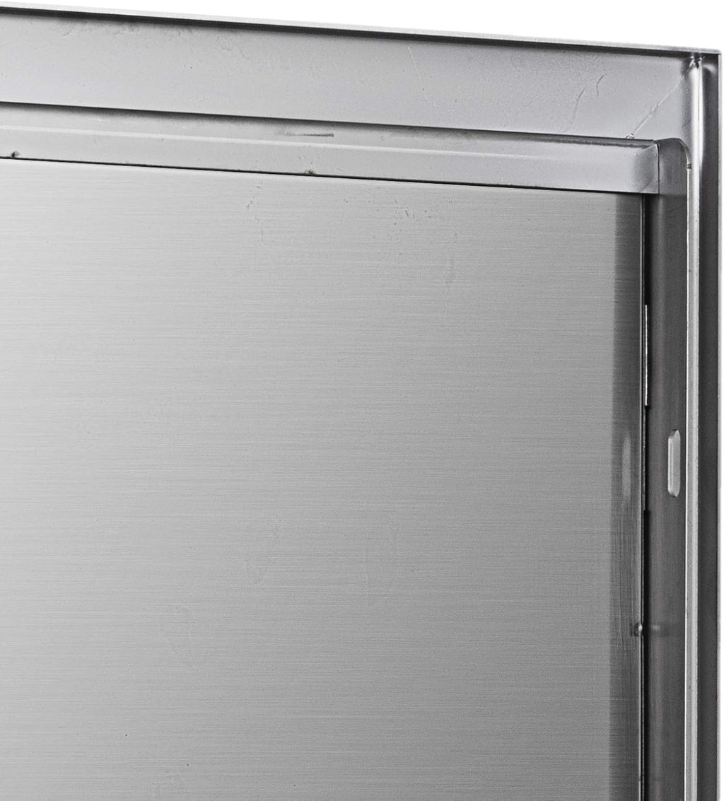 17 x 24 Inch Brushed Stainless Steel Outdoor Kitchen BBQ Access Door M137