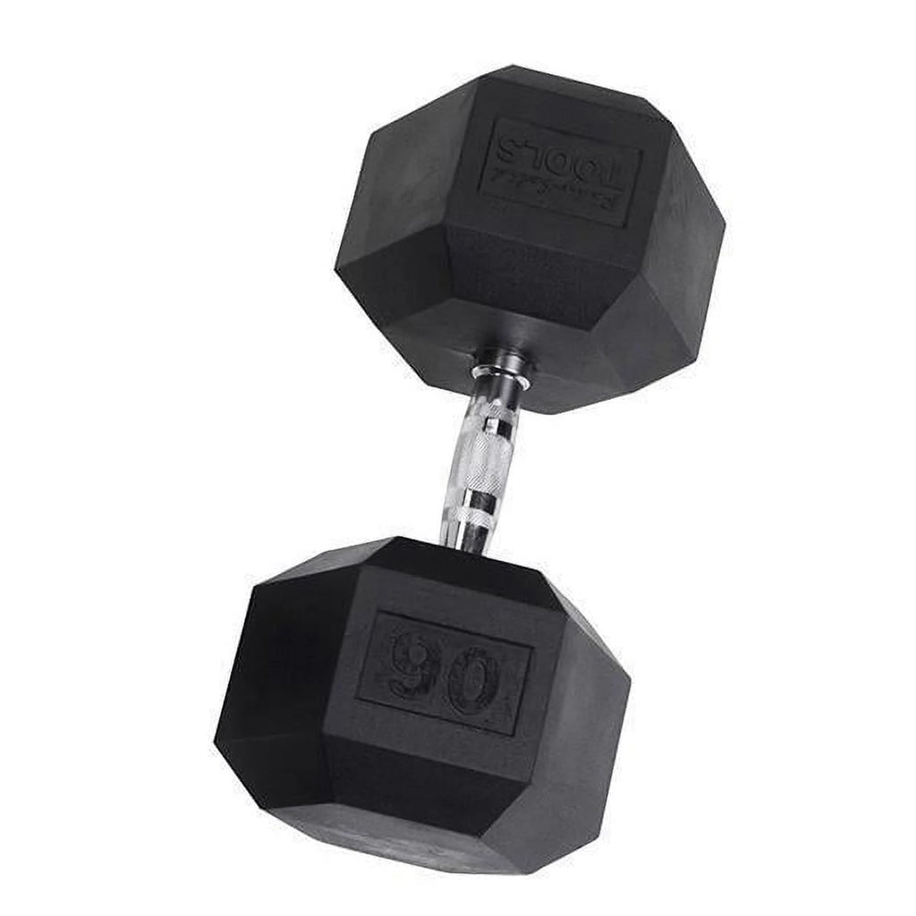 Rubber Coated Hex Dumbbells 35 lb U88174