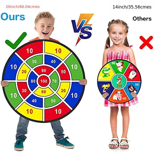 26 Inch Kids Dart Board With 12 Sticky Balls V43142